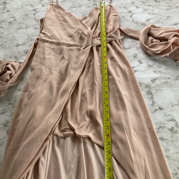 NWT Elegant dusty Blush Pink maxi Dress - Picture 5 of 9